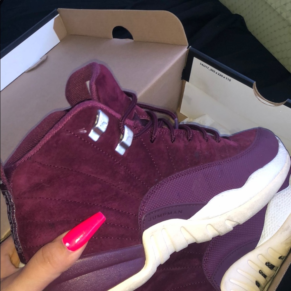 Maroon Jordan 12s